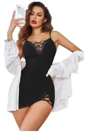 sexy-czarna-halka-koszulka-z-koronka-xl