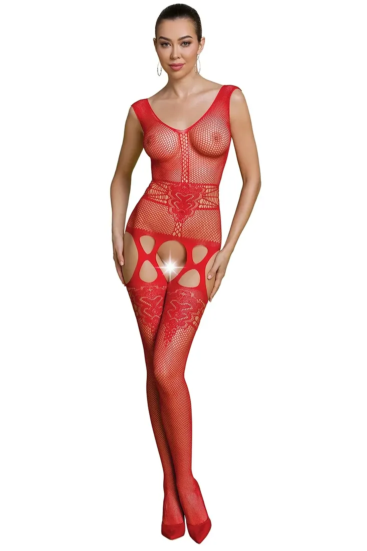 passion-eco-bs014-czerwony-bodystocking-uni