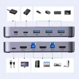 ugreen-przelacznik-switch-kvm-2w1-hdmi-usb-a-usb-b-usb-c-micro-4k-2x-kabel-stan-nowy