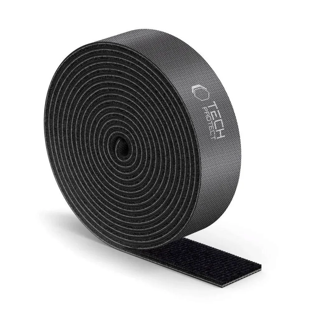 organizer-do-kabli-tech-protect-velcro-cable-3m-czarny
