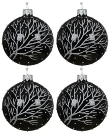 4x-bombka-choinkowa-szklana-8cm-czarna-ze-srebrnymi-galazkami-dekoracyjna