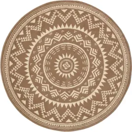 dywan-okragly-do-salonu-200cm-bezowo-kremowy-wzor-mandala-z-miekki-wlosem