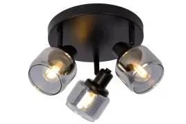 lampa-sufitowa-potrojna-czarna-reflektory-szklane-klosze-okragla-lucide
