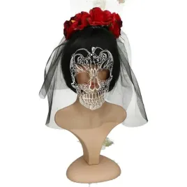 opaska-halloween-czaski-roze-welon-z-czaszka-1szt