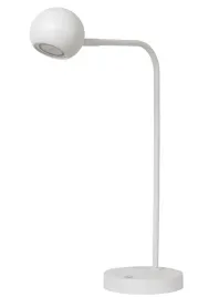 lampa-biurkowa-stolowa-biala-reflektor-okragly-led-ciepla-barwa-lucide