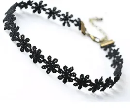 czarny-naszyjnik-koreanski-choker-koniczynka