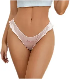 sexy-zmyslowe-damskie-rozowe-satynowe-stringi