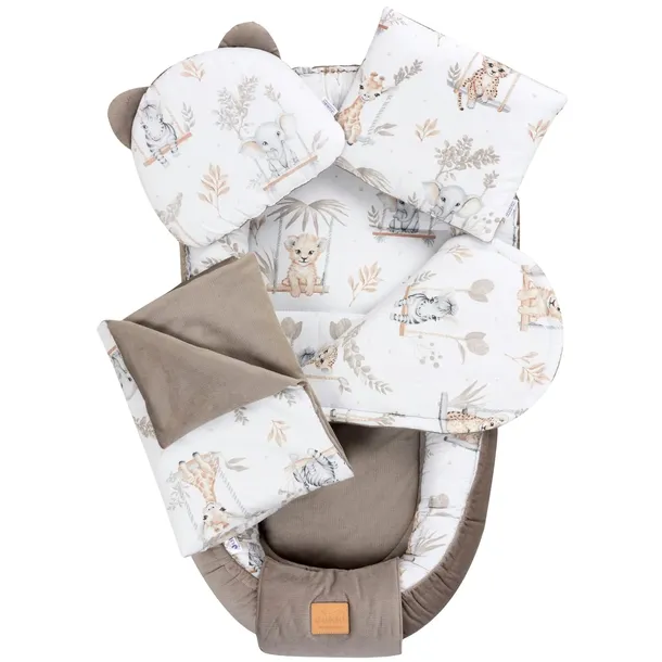 ZESTAW NIEMOWLĘCY 5 ELEMENTOWY KOKON COMFORT VELVET JUKKI