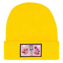 czapka-zimowa-dziecieca-little-hero-team-kreskowki-prezent-wzory-zolta