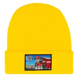 czapka-zimowa-ciepla-zolta-dziecieca-z-motywem-psi-patrol-mix-wzorow
