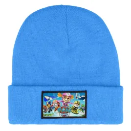 czapka-zimowa-ciepla-niebieska-dziecieca-z-motywem-paw-patrol-mix-wzorow