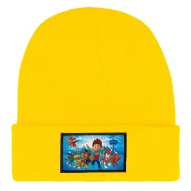 czapka-beanie-zimowa-ciepla-zolta-dla-dzieci-z-motywem-rubble-mix-wzory