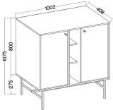 komoda-822-tokyo-3-eucaliptus-stan-nowy
