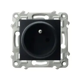 szafir-gniazdo-pojedyncze-z-uziemieniem-czarny-metalik-gp-1zz-m-33-ospel