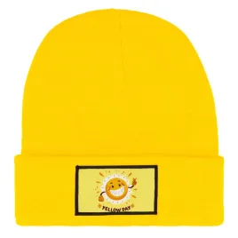 czapka-beanie-zimowa-ciepla-zolta-dla-dzieci-motyw-despicable-me-2-wz