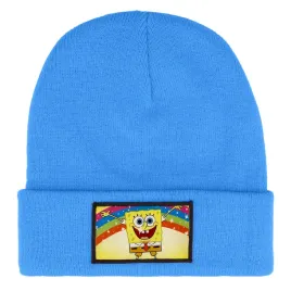 czapka-zimowa-dziecieca-spongebob-tecza-bajka-prezent-wzory-niebieska