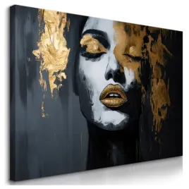 obraz-na-plotnie-do-salonu-abstrakcyjny-portret-kobiety-styl-glamour-120x80