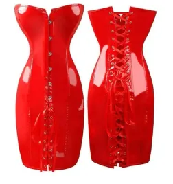 sexy-czerwony-gorset-z-lacku-lack-polysk-s