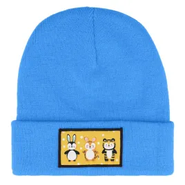 czapka-beanie-zimowa-ciepla-niebieska-dla-dzieci-z-motywem-kevin-mix-wzorow