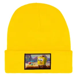 czapka-zimowa-dziecieca-spongebob-friends-bajka-prezent-wzory-zolta