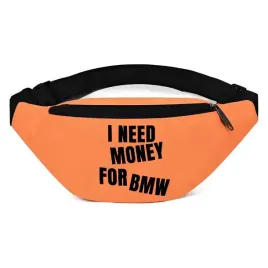 nerka-saszetka-pomaranczowa-sportowa-i-need-money-for-bmw-zabawne-wzory