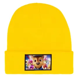 czapka-beanie-zimowa-ciepla-zolta-dla-dzieci-z-motywem-skye-mix-wzorow