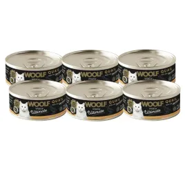 woolf-wild-cat-ultimate-can-sterilised-quail-pate-przepiorka-6pak-6x85g