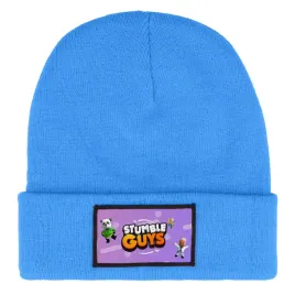 czapka-beanie-zimowa-ciepla-niebieska-dla-dzieci-z-motywem-games-mix-wzorow