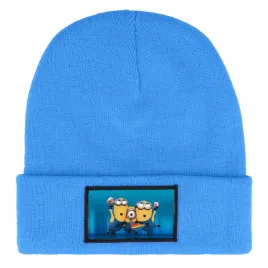czapka-beanie-zimowa-ciepla-niebieska-dla-dzieci-z-motywem-gru-rozne-wzorow