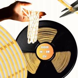 tasma-led-cob-12v-1m-neon-pasek-linia-ciepla-3000k-800lm-m-8w-m-mocna