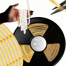 tasma-led-cob-12v-1m-neon-pasek-linia-neutralna-4000k-800lm-m-8w-m-mocna