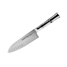 samura-bamboo-noz-santoku-hollow-ground-160mm