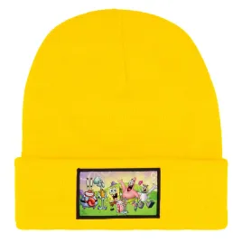 czapka-zimowa-dziecieca-spongebob-ekipa-bajka-prezent-wzory-zolta
