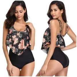 bikini-z-wysokim-stanem-stroj-kapielowy-liscie-print-kostium-czarny-plaza-s