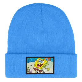 czapka-zimowa-dziecieca-spongebob-smile-bajka-prezent-wzory-niebieska