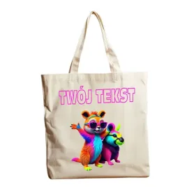 torba-bawelniana-na-prezent-z-kolorowym-zwierzakiem-twoj-tekst