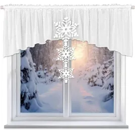 zimowa-firana-300x105-cm-z-azurowym-panelem-w-ksztalcie-sniezynek