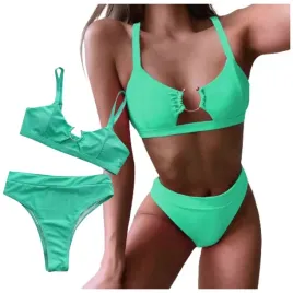 stroj-kapielowy-dwuczesciowy-s-wysoki-stan-bikini-zielony-kostium-plaza-bas
