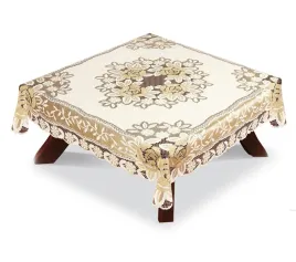 obrus-zakardowy-kwadrat-krem-zloty-05411-100x100cm