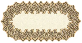 obrus-bieznik-zakard-owal-krem-zloto-24985-40x90