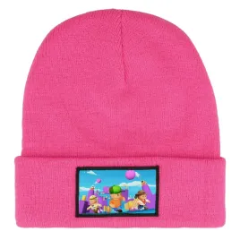 czapka-beanie-zimowa-ciepla-rozowa-dla-dzieci-motyw-gry-dla-dzieci-wz