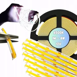 tasma-led-cob-12v-1m-neon-pasek-linia-zimna-6500k-800lm-m-8w-m-mocna