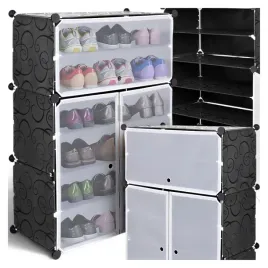 szafka-na-buty-modulowa-regal-organizer-czarny-18-par-plastikowa-6-poziomow