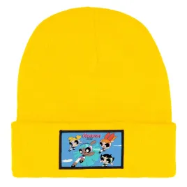 czapka-zimowa-dziecieca-powerpuff-girls-kreskowki-prezent-wzory-zolta