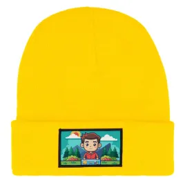 czapka-beanie-zimowa-ciepla-zolta-dla-dzieci-motyw-stumble-masters-wz