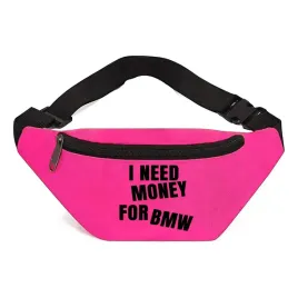 nerka-saszetka-biodrowa-rozowa-sportowa-i-need-money-for-bmw-zabawne-wzory