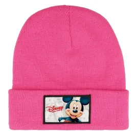 czapka-zimowa-dziecieca-bajka-mickey-mouse-myszki-prezent-wzory-rozowa