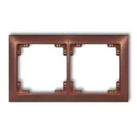 karlik-deco-soft-ramka-podwojna-2-krotna-uniwersalna-brazowy-met-9drso-2