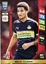 panini-fifa-365-2025-core-240-malik-tillman-psv-eindhoven