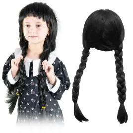 peruka-wlosy-syntetyczne-cosplay-warkocze-wednesday-przebranie-sylwester